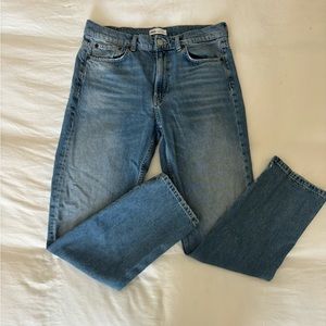 Zara TRF Straight Mid Rise Jeans